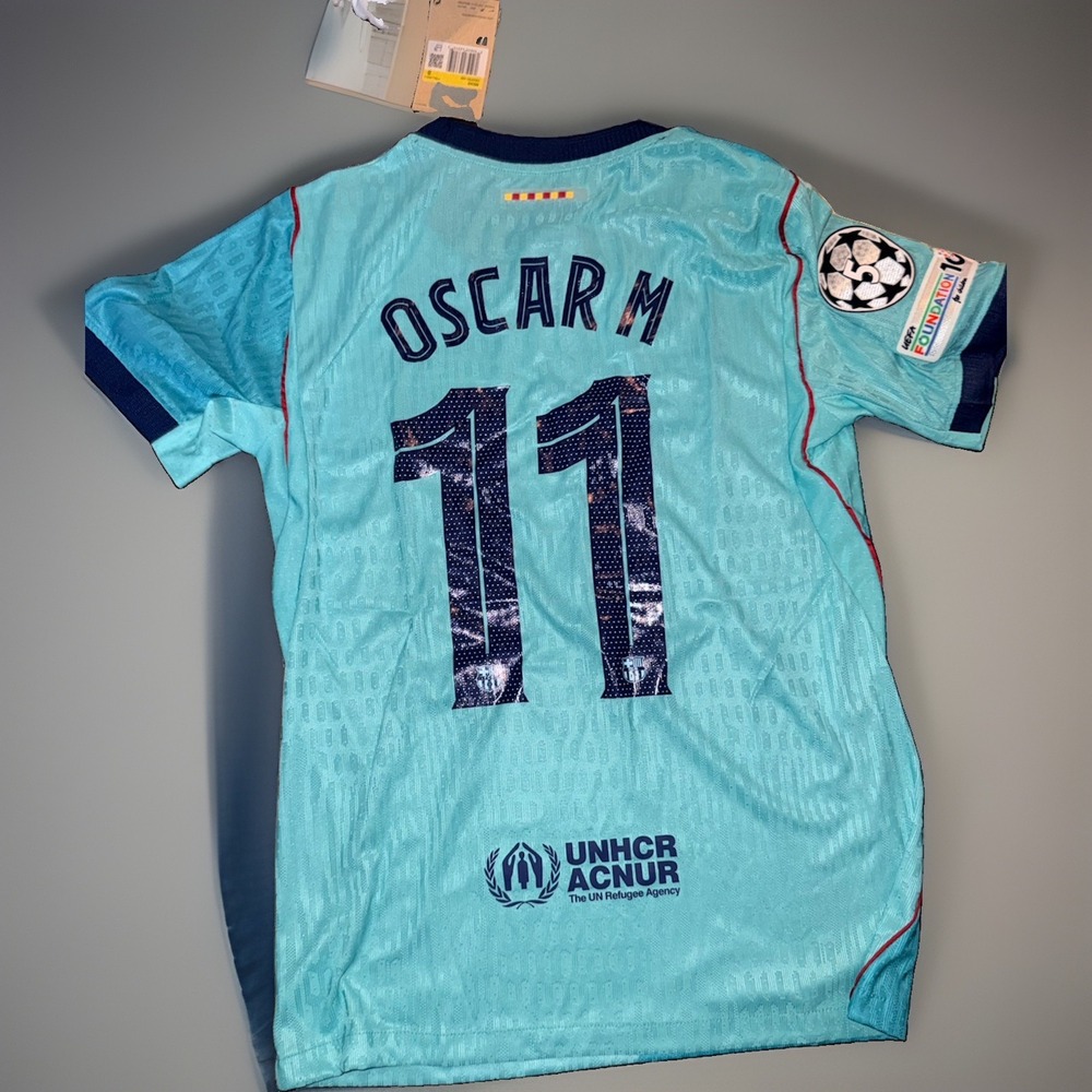 Nike FC Barcelona 2026/27 Third Jersey Custom OSCAR M #11 UCL Edition Shirt - Picture 5 of 6